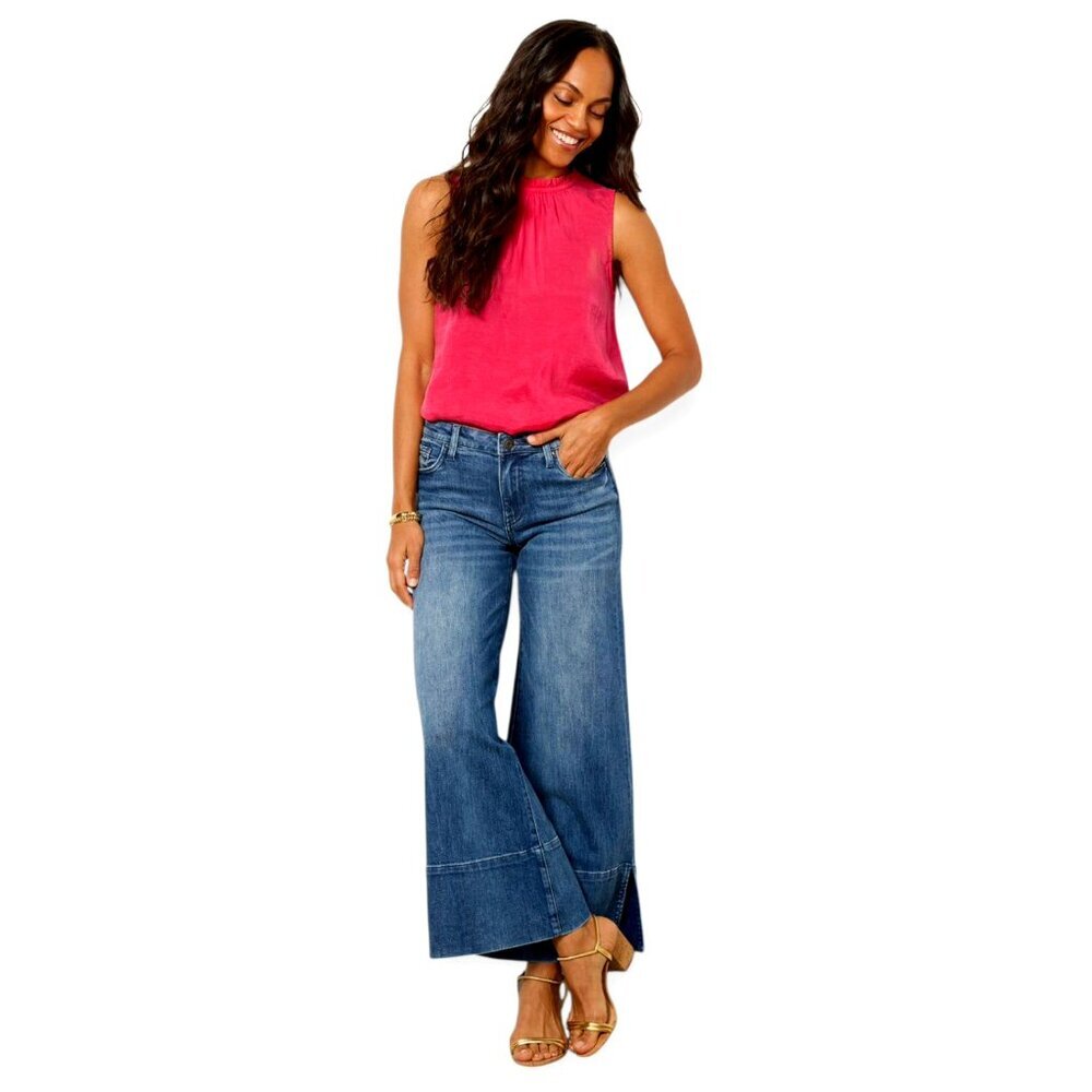 Anthropologie Cloth & Stone Fuchsia Tencel Sleeveless Top Lightweight Women's S - Picture 3 of 12